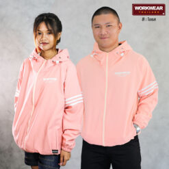 เสื้อแจ็กเก็ตสีโอรส กันแดด-กันลม