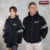 เสื้อแจ็กเก็ตสีดำ กันแดด-กันลม