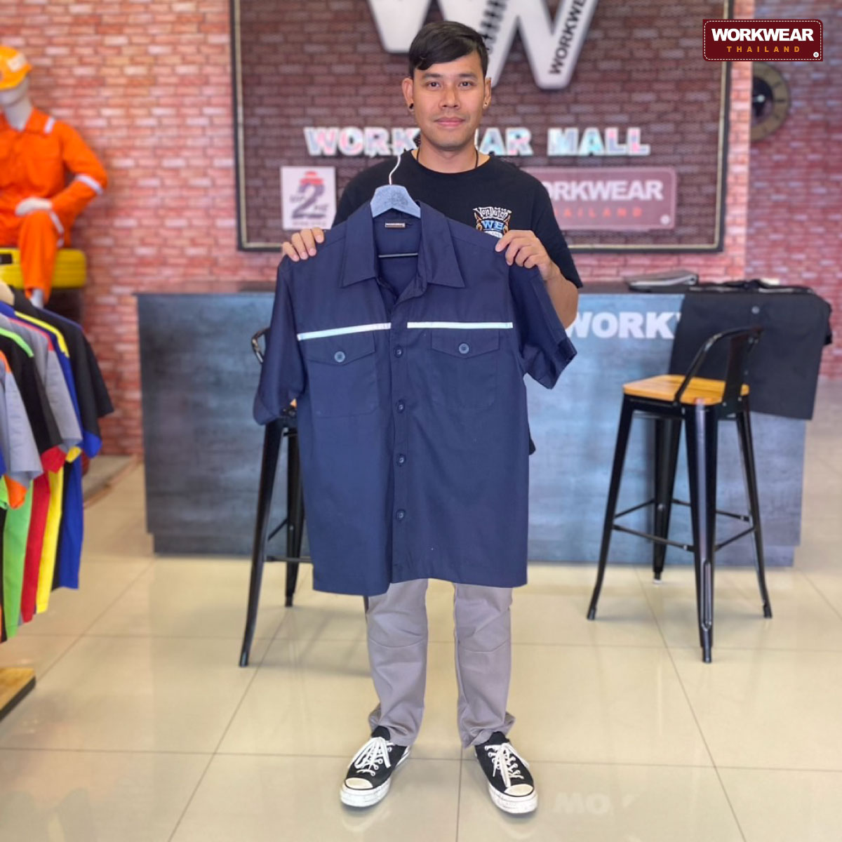 เสื้อช็อปแขนสั้น